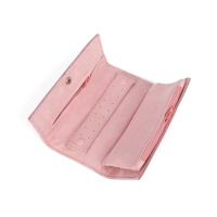 Dompet Panjang Wanita Kulit PU Kapasitas Besar Model Slim, Anti Air, Bahan Poliester, Resleting, Multifungsi, Grosir dari Produsen