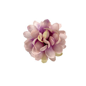 Cabeza de flor de crisantemo artificial con pequeñas espinas, 4.5 cm de diámetro, flor de seda para sombrero, pinza para el cabello, decoración de bodas - Product Image 5