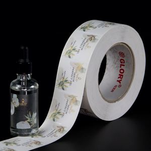 Étiquettes autocollantes personnalisées pour flacons 10-50 ml, impression logo/nom de marque, couleur or holographique, effet pellicule adhésive à gratter - Product Image 1