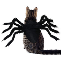 Costume d'araignée pour animaux de compagnie, tenue de cosplay en tissu feutré, vêtements pour petits animaux, décoration d'Halloween