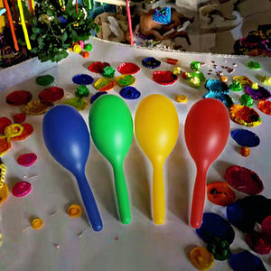 Grosir 20x7cm Maracas Palu Pasir Plastik Lucu Portabel - Hadiah Promosi Unik Hadiah Selamat Datang Mainan Bayi KTV Bar - Product Image 3