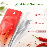 Sachets d'emballage alimentaire personnalisés imprimés pour snacks, résistants à l'huile, en PET, VMPET, PE laminé, de qualité alimentaire, avec trou de suspension