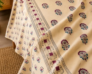 Solid Bedsheets Cream Floral Cotton Bedsheet Set King <b>Bed</b> Sheet 102 x 102 Soft Cotton Bedding with 2 Pillow Covers - Product Image 4