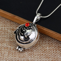 Haute qualité TV Show the Vampire Diaries Elena Gilbert Alliage Strass Médaillon Collier pour Femmes Fille Bijoux