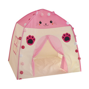 Vente directe d'usine de tentes pour enfants de haute qualité avec visages d'animaux mignons et rideaux pour la chambre des tout-petits et l'espace de jeu - Product Image 1