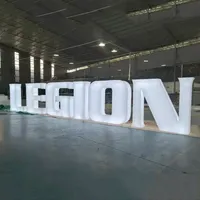GFace Maßgefertigtes 3D-Acryl-LED-Kanalbuchstaben-Schild IP65 Wasserdicht Frontbeleuchtetes Außenwerbeschild für Auto-Einkaufszentrum-Eingang