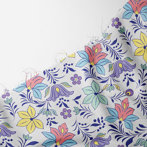 Pochette pour ordinateur portable en popeline de coton personnalisée et pochette de livre avec impression et taille florales personnalisées - Product Image 5