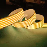 Tira de Led Cob de 30mm de ancho, Ra95, 24V, 1600leds, 40W, 3000K, 4000K, 6500K, tira de Led sin puntos para decoración de alto brillo