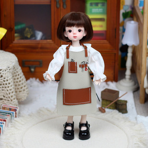 Ropa para muñecas BJD de 6 puntos, 30 cm, delantal de pequeño artesano, conjunto Lolita, vestido de moda, uniforme para niñas - Product Image 2