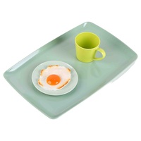 Juego de Vajilla de Melamina, Platos Rectangulares, Tazas, Aptos para Lavavajillas, Duraderos, Diseño Minimalista con Dibujos Animados, para Picnic, Vietnam