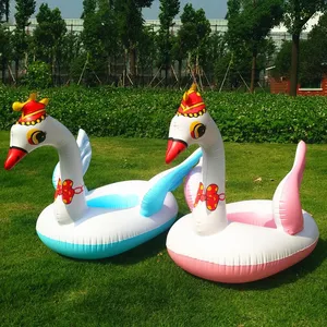 Inflatable Swimming Circle Children's <b>Pool</b> Floating Bed Water Entertainment Facilities Featuring Animal Patterns for Leisure - Product Image 5
