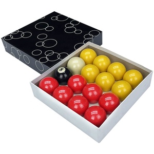 Bolas de <span class=keywords><strong>Billar</strong></span> Hongjie de Alta Calidad y Económicas, Bolas de <span class=keywords><strong>Billar</strong></span> de Casino de 50.8 mm, Amarillas y Rojas - Product Image 6