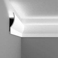 Profilé de plinthe de plafond en polystyrène décoratif de style moderne pour application intérieure