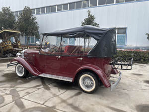 Voiture électrique rétro vintage 4 places, couleur personnalisée en usine, pour cérémonie de mariage et visites de parcs - Product Image 6
