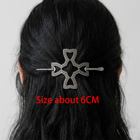 Barrette à cheveux Viking Boussole Dragon, Pince à cheveux Celtique Rune Vegvisir, Épingle à cheveux Gothique Nœuds Nordiques Sorcière Pagan