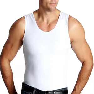 Customized <b>Men's</b> Slim Sleeveless <b>Vest</b> Fitness Sports Special Comfortable Breathable Polyester/Cotton Puff Printing 3D Embroidery - Product Image 5