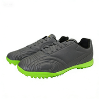 Chaussures de football TF en cuir blanc avec empeigne en cuir texturé, crampons antidérapants pour terrain synthétique, pour hommes, entraînement et match