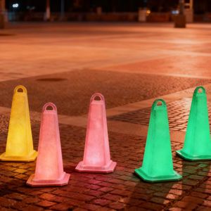 Đèn Led rào chắn ngoài trời đèn tín hiệu nhấp nháy xây dựng ban đêm cảnh báo an toàn đèn nhấp nháy - Product Image 1