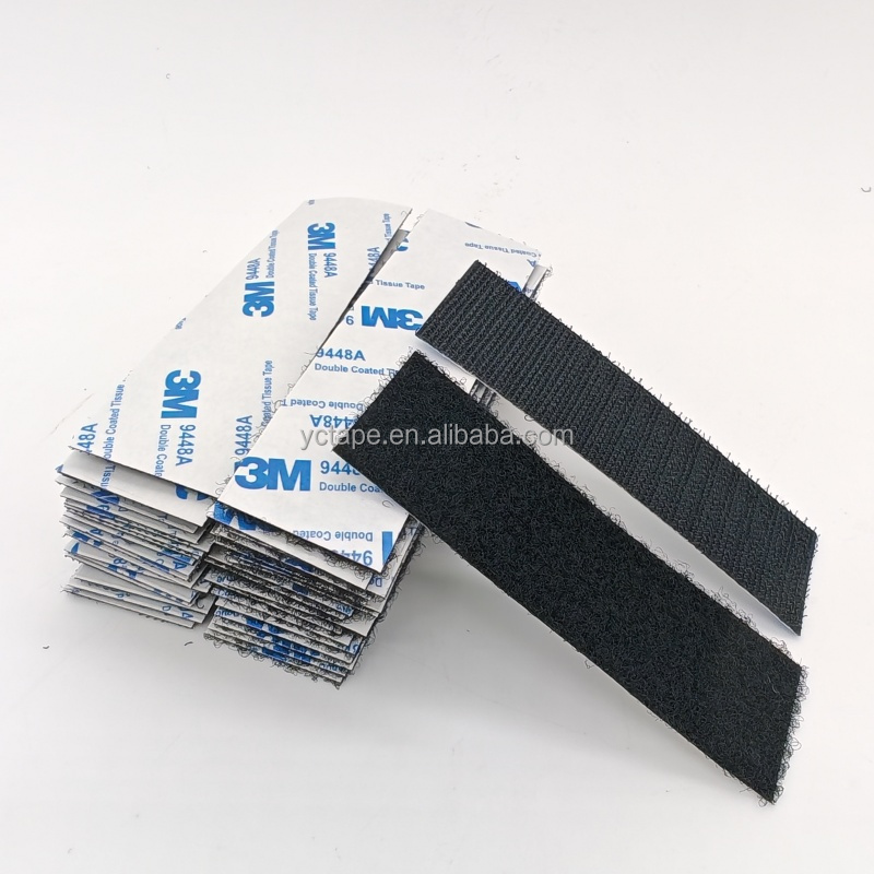 Hook and Loop Self-Adhesive Tape 1.5 cm X 10 cm 3 M 9448A Backed Adhesive Interlocking Nylon Fabric Fastener Heavy-Duty Tape