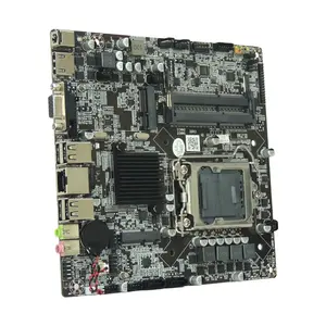 새로운 H61 얇은 미니 itx 마더 보드 1155cpu DDR3 듀얼 채널 노트북 메모리 2 * SATA 소켓 마더 보드 Msata 슬롯