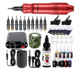 Nieuwe Stijl Beste Prijs Tattoo Pen Machine Set Volledige Accessoires Professionele Tattoo Machine Kit