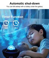 Projecteur LED Laser Ciel Étoilé, Lampe de Nuit, Haut-parleur Bluetooth, Nébuleuse, Décoration de Plafond - Ventes Flash