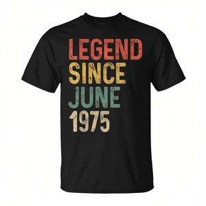T-shirt Legend Since June 1975, regalo per il 50° compleanno per i 50enne - Product Image 2