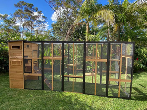 Großer Mehrzweck-Holzkatzenkäfig <span class=keywords><strong>Outdoor</strong></span>-Holzkatzenauslaufhaus - Product Image 1