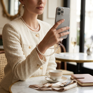 <span class=keywords><strong>Chaîne</strong></span> de <span class=keywords><strong>téléphone</strong></span> portable perlée, cordon de poignet universel anti-perte, bracelet long ou court, cordon tour de cou ou bandoulière - Product Image 5