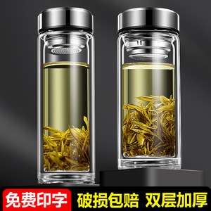Double Walled Insulated Glass Cup With Filter High Borosilicate Tea Brewing Gift Cup - Product Image 2