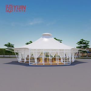 Structure de Toit Tensile en Membrane pour Architecture Extérieure, Auvent et Tente de Construction pour Restaurant, Café, Centre Commercial - Product Image 6