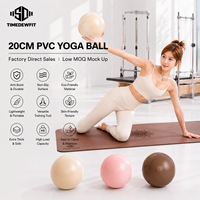 Ballon de Pilates et de yoga personnalisé en PVC souple, léger, antidérapant, mat, diamètre 9 pouces