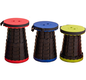 Retractable Folding Light weight Easy Carrying Plastic Stool for Outdoor Travel Camping Portable Folding Telescopic Stool