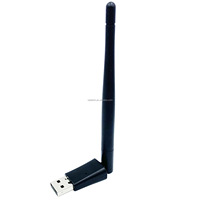 Adaptateur WiFi USB sans fil 802.11N/B/G 150 Mbps avec chipset MT7601 et antenne pour ordinateurs et récepteurs satellite