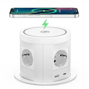 <span class=keywords><strong>Multiprise</strong></span> encastrable rétractable automatique 15A pour <span class=keywords><strong>cuisine</strong></span>, avec 5 prises CA, USB-A, USB-C et chargeur sans fil 15W - Product Image 2