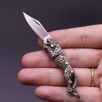 Nouveau design de couteau pliant en laiton cool couteaux de poche animaux