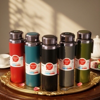 Thermos sous vide en acier inoxydable 316, directement de l'usine, design anti-chute, séparation thé-eau, sangle de transport portable, grande capacité