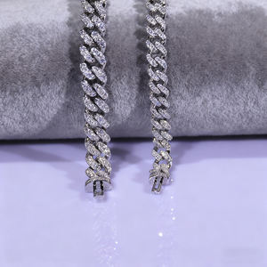 Hip Hop Schmuck Moissan ite GRA Zertifizierung Armband 3CT 6CTVVS Moissan ite Iced Out Diamond Cuban Link Armband - Product Image 3