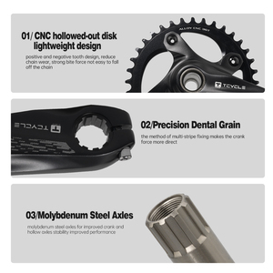 Pièces de vélo durables compatibles VTT manivelle 12 <span class=keywords><strong>vitesses</strong></span> en alliage d'aluminium 34T 36T prix de gros pédalier de vélo pas cher 170/175mm - Product Image 5