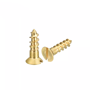 Vis à bois ovales à tête fraisée fendue en laiton, métriques DIN95/DIN97 M3-M5 - Product Image 2