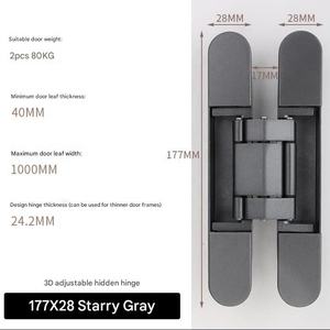 Bisagra de puerta corredera de acero Zinc plateado con tubo curvo de acero - Product Image 1