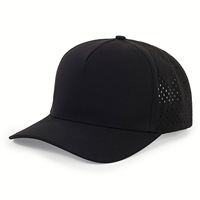 Casquette de baseball 5 panneaux personnalisée avec logo OEM, imperméable, fabriquée en usine