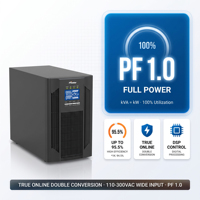 Onduleur 3 kVA avec batterie intégrée, double conversion en ligne, pour serveur de centre de données