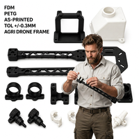 Brazos de pulverización para drones agrícolas de PETG impresos en 3D por FDM, piezas personalizadas para UAV, precisión OEM