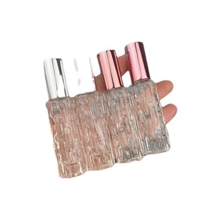 Glass Roll-On <b>Perfume</b> Bottle 10Ml Travel Size Empty Sample Dispenser Rose Gold Cap Gift Packaging - Product Image 5