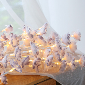 زهرة مزهرة صناعية LED تعمل ببطارية بيضاء دافئة لحفلات الزفاف وعيد الحب والكريسماس - Product Image 1
