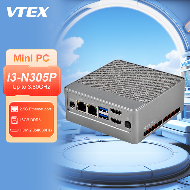 Mini Desktop Gaming PC 8G LPDDR5 4800Mhz Max 16Gb M.2 2230 Wifi Support Win10 I3 Processor 12GB Video Memory Used New SSD HDD