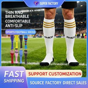 Chaussettes de football personnalisées en gros avec points antidérapants pour l'entraînement des équipes, commandes en gros, prix d'usine - Product Image 1