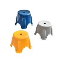 Banco de almacenamiento moderno de plástico engrosado no plegable para el hogar, taburete de baño, otomana para juegos escolares al aire libre, de fábrica