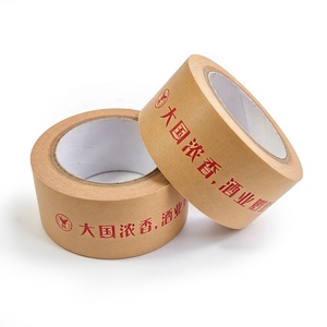 Ruban adhésif d'emballage en papier kraft avec logo personnalisé, inscriptible, auto-adhésif, pour la fermeture des cartons, résistant à l'eau, pour l'emballage - Product Image 4
